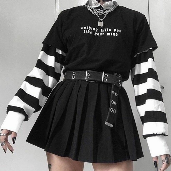 Punk/Grunge Mystery LARGE Box 10pcs Clothes Accessories Jewelry Goth Aesthetic - Picture 4 of 7